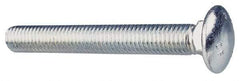 Value Collection - 1/4-20 UNC 1" Length Under Head, Standard Square Neck, Carriage Bolt - Grade 2 Steel, Zinc-Plated Finish - Top Tool & Supply