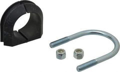 ZSI - 1-1/2" Pipe, Steel U Bolt Clamp with Cushion - Electro Galvanized, 3/4" Panel Thickness - Top Tool & Supply