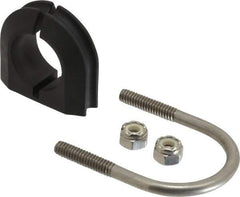 ZSI - 3/4" Pipe, Grade 316 Stainless Steel U Bolt Clamp with Cushion - 1/2" Panel Thickness - Top Tool & Supply