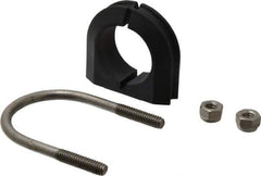 ZSI - 1" Pipe, Grade 316 Stainless Steel U Bolt Clamp with Cushion - 1/2" Panel Thickness - Top Tool & Supply