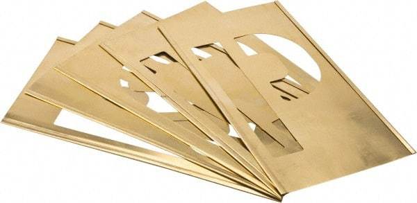 C.H. Hanson - 33 Piece, 8 Inch Character Size, Brass Stencil - Contains Letters - Top Tool & Supply