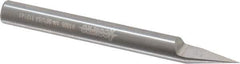 Accupro - 1/4 Inch Diameter, 2-1/2 Inch Overall Length, 3/8 Inch Split Length, Solid Carbide, Conical Point Split End Carbide Blank - Single End, 30° Point - Top Tool & Supply