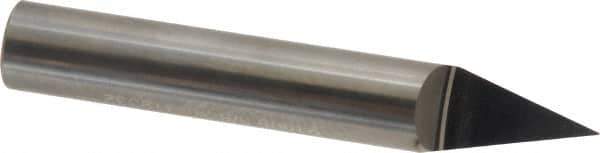 Accupro - 3/8 Inch Diameter, 2-1/2 Inch Overall Length, 1/2 Inch Split Length, Solid Carbide, Conical Point Split End Carbide Blank - Single End, 30° Point - Top Tool & Supply