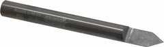 Accupro - 1/4 Inch Diameter, 2-1/2 Inch Overall Length, 3/8 Inch Split Length, Solid Carbide, Conical Point Split End Carbide Blank - Single End, 60° Point - Top Tool & Supply