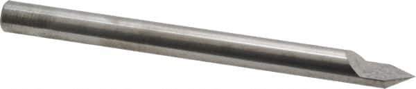 Accupro - 5/16 Inch Diameter, 4 Inch Overall Length, 1/2 Inch Split Length, Solid Carbide, Conical Point Split End Carbide Blank - Single End, 60° Point - Top Tool & Supply