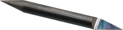 Accupro - 1/4 Inch Diameter, 2-1/2 Inch Overall Length, 3/8 Inch Split Length, Solid Carbide, Conical Point Split End Carbide Blank - Single End, 30° Point - Top Tool & Supply