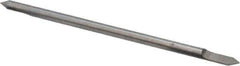 Accupro - 1/8 Inch Diameter, 3 Inch Overall Length, 3/8 Inch Split Length, Solid Carbide, Conical Point Split End Carbide Blank - Single End, 60° Point - Top Tool & Supply