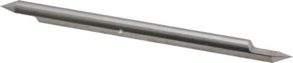 Accupro - 1/4 Inch Diameter, 4 Inch Overall Length, 3/8 Inch Split Length, Solid Carbide, Conical Point Split End Carbide Blank - Single End, 60° Point - Top Tool & Supply