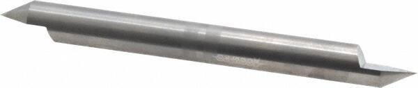 Accupro - 3/8 Inch Diameter, 4 Inch Overall Length, 1/2 Inch Split Length, Solid Carbide, Conical Point Split End Carbide Blank - Single End, 60° Point - Top Tool & Supply