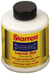 Starrett - Blue Layout Fluid - 32 Ounce Can - Top Tool & Supply