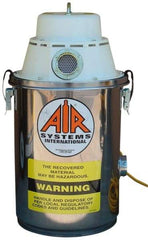 AIR Systems - 2 Gal, Stainless Steel Tank, Dry, Toxic Dust Vacuum Cleaner - 1.3 hp, 7.5 Amps - Top Tool & Supply