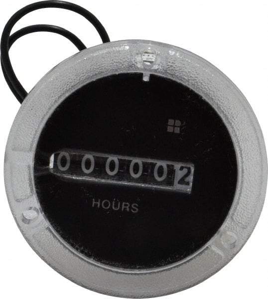 Trumeter - 6 Digit Wheel Display Hour Meter - No Reset - Top Tool & Supply