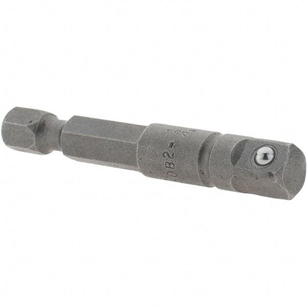 Apex - 1/4" Square Size Hex to Square Extension - 1/4" Hex Drive, 2" OAL - Top Tool & Supply