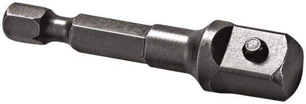 Apex - 3/8" Square Size Hex to Square Extension - 1/4" Hex Drive, 1-5/8" OAL - Top Tool & Supply