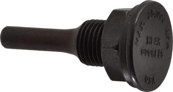 Weiler - 1/2" Arbor Hole to 1/4" Shank Diam Drive Arbor - For 3" Small Diam Wheel Brushes - Top Tool & Supply