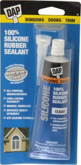 DAP - 2.8 oz Tube Clear RTV Silicone Joint Sealant - -40 to 400°F Operating Temp, 10 to 20 min Tack Free Dry Time, 24 hr Full Cure Time - Top Tool & Supply