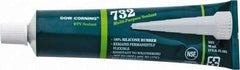 Dow Corning - 3 oz Tube Clear RTV Silicone Joint Sealant - -76 to 356°F Operating Temp, 20 min Tack Free Dry Time, 24 hr Full Cure Time, Series 732 - Top Tool & Supply