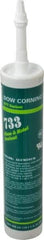 Dow Corning - 10.1 oz Cartridge Silver RTV Silicone Joint Sealant - -70 to 350°F Operating Temp, 15 min Tack Free Dry Time, 24 hr Full Cure Time, Series 733 - Top Tool & Supply