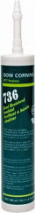 Dow Corning - 10.1 oz Cartridge Red RTV Silicone Joint Sealant - -85 to 500°F Operating Temp, 17 min Tack Free Dry Time, 24 hr Full Cure Time, Series 736 - Top Tool & Supply