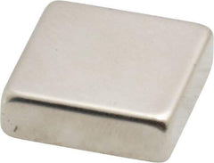 Eclipse - 16.5 Lb Max Holding Capacity Neodymium Rare Earth Block Magnet - 3/4" Long x 3/4" Wide x 1/4" High, 248°F Max Operating Temp - Top Tool & Supply