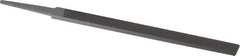 Nicholson - 6" Standard Precision Swiss Pattern Regular Pillar File - Double Cut, With Tang - Top Tool & Supply