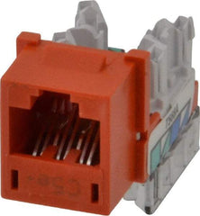 Hubbell - 8 Position, Cat5e Modular Jack - CSA Certified, RoHS Compliant, UL Listed - Top Tool & Supply