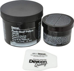 Devcon - 4 Lb Pail Two Part Epoxy - 45 min Working Time, Series Plastic Steel - Top Tool & Supply