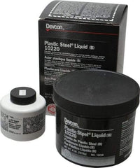 Devcon - 4 Lb Pail Two Part Epoxy - 45 min Working Time, Series Plastic Steel - Top Tool & Supply