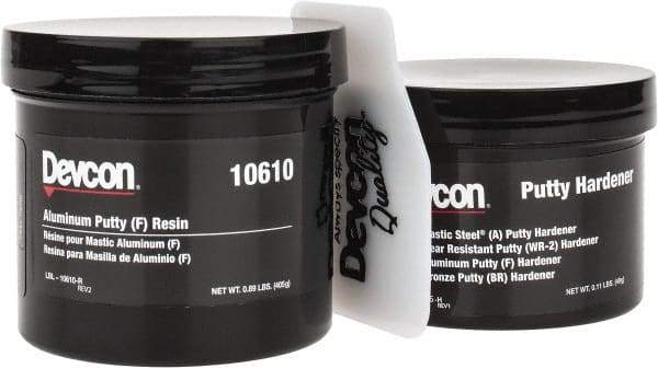 Devcon - 1 Lb Pail Two Part Epoxy - 60 min Working Time, 2,600 psi Shear Strength - Top Tool & Supply