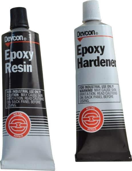 Devcon - 6.5 oz Tube Two Part Epoxy - 60 min Working Time, 2,500 psi Shear Strength - Top Tool & Supply