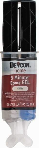 Devcon - 25 mL Cartridge Two Part Epoxy - 4 to 5 min Working Time - Top Tool & Supply