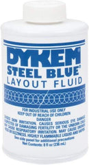 Dykem - Blue Layout Fluid - 8 Ounce Brush Top Can - Top Tool & Supply