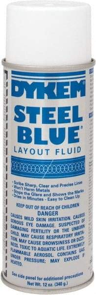 Dykem - Blue Layout Fluid - 12 Ounce Aerosol Can - Top Tool & Supply