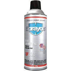 Sprayon - Blue Layout Fluid - 12 Ounce Aerosol Can - Top Tool & Supply