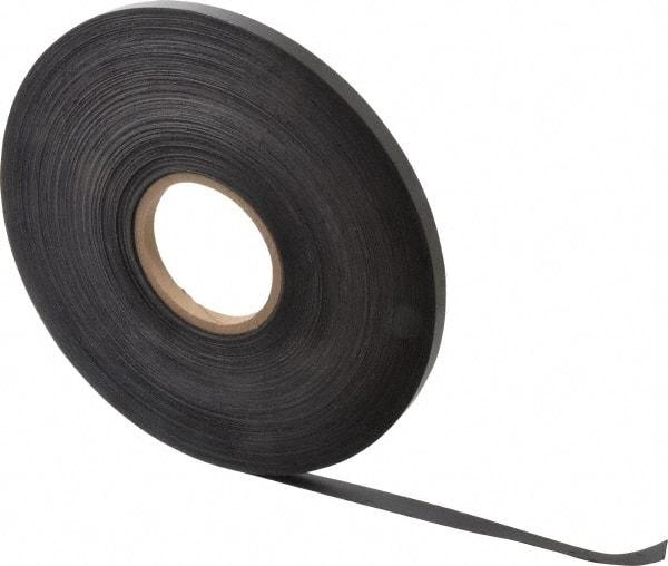 Mag-Mate - 200' Long x 1/2" Wide x 1/32" Thick Flexible Magnetic Strip - 4 Lb Max Pull Force, 2 Linear Ft/Lb Magnetic Pull Force, Plain Back - Top Tool & Supply