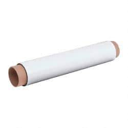 Mag-Mate - 10' Long x 24-3/8" Wide x 1/32" Thick Flexible Magnetic Sheet - 85 Lb Max Pull Force, 196 Linear Ft/Lb Magnetic Pull Force, Plain Back, White - Top Tool & Supply