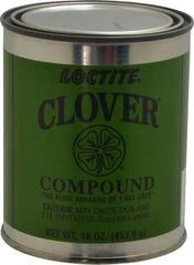 Loctite - 1 Lb Grease Compound - Compound Grade Coarse, Grade G, 80 Grit, Black & Gray, Use on General Purpose - Top Tool & Supply