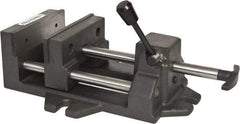 Palmgren - 6" Jaw Opening Capacity x 1-7/8" Throat Depth, Horizontal Drill Press Vise - 6" Wide Jaw, Stationary Base, Standard Speed, 14-1/2" OAL x 4-5/16" Overall Height - Top Tool & Supply