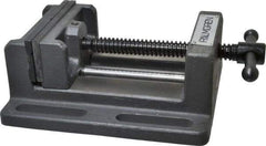 Palmgren - 4" Jaw Opening Capacity x 1-3/4" Throat Depth, Horizontal Drill Press Vise - 4" Wide Jaw, Stationary Base, Standard Speed, 7-1/2" OAL x 2-7/8" Overall Height - Top Tool & Supply