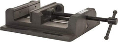 Palmgren - 8" Jaw Opening Capacity x 2" Throat Depth, Horizontal Drill Press Vise - 8" Wide Jaw, Stationary Base, Standard Speed, 15-1/2" OAL x 3-9/16" Overall Height - Top Tool & Supply