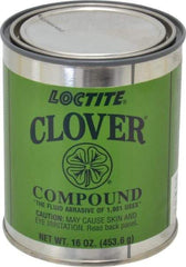 Loctite - 1 Lb Grease Compound - Compound Grade Coarse, Grade F, 100 Grit, Black & Gray, Use on General Purpose - Top Tool & Supply