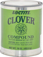 Loctite - 1 Lb Grease Compound - Compound Grade Super Fine, Grade 4A, 600 Grit, Black & Gray, Use on General Purpose - Top Tool & Supply