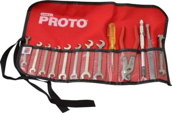 Proto - 13 Piece, 13/64 to 3/8", Ignition Wrench Set - Inch System of Measurement, Satin Finish - Top Tool & Supply