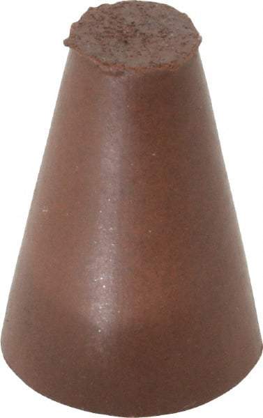 Cratex - 5/8" Max Diam x 1" Long, Taper, Rubberized Point - Fine Grade, Silicon Carbide, 1/4" Arbor Hole, Unmounted - Top Tool & Supply