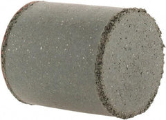 Cratex - 7/8" Max Diam x 1" Long, Cylinder, Rubberized Point - Coarse Grade, Silicon Carbide, 1/4" Arbor Hole, Unmounted - Top Tool & Supply