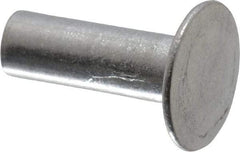 Made in USA - #8-32 Thread Barrel, Aluminum Sex Bolt & Binding Post - Uncoated, 3/8" Screw Length, 5/8" Long Barrel - Top Tool & Supply