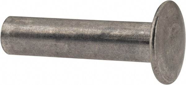 Made in USA - #8-32 Thread Barrel, Aluminum Sex Bolt & Binding Post - Uncoated, 3/8" Screw Length, 7/8" Long Barrel - Top Tool & Supply