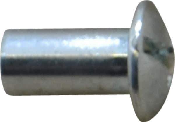 Made in USA - #10-24 Thread Barrel, Slotted/Phillips Drive, Steel Sex Bolt & Binding Post - Zinc-Plated Finish, 1/2" Long Barrel - Top Tool & Supply