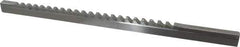 Value Collection - 5/16" Keyway Width, Style C, Keyway Broach - High Speed Steel, Bright Finish, 3/8" Broach Body Width, 25/64" to 2-1/2" LOC, 11-3/4" OAL - Top Tool & Supply