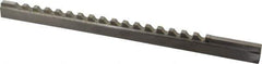 Value Collection - 5/16" Keyway Width, Style D, Keyway Broach - High Speed Steel, Bright Finish, 9/16" Broach Body Width, 1" to 6" LOC, 13-7/8" OAL - Top Tool & Supply